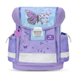 Belmil Purple Blue Butterfly Classy School Bag 403-13/Ag - 1