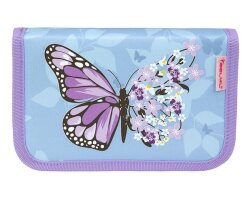 Belmil Purple Blue Butterfly Pencil Case - Belmil