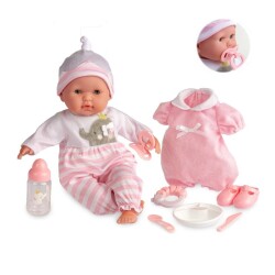Berenguer Doll 38 Cm - Pink And Accessory Set 30040 - 1