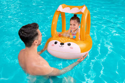 Bestway Friendly Fox Mini Kids' Boat With Canopy Bw34168 - 6