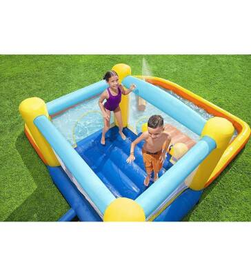Bestway H2Ogo! Water Park Fun Pool With Trampoline And Slide Bw53381 - 4