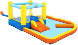 Bestway H2Ogo! Water Park Fun Pool With Trampoline And Slide Bw53381 - 5