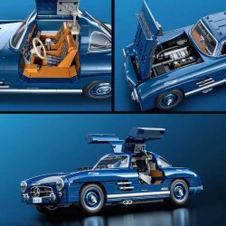 Brick Shop Hot Wheels Premium Series Mercedes-Benz 300 Sl Car Building Set 1600 Pieces Hww25 - 5