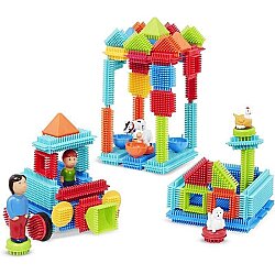 Bristle Blocks Building Toys - 113 Pieces 3072Z - 1