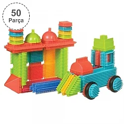 Bristle Blocks Building Toys - Basic - 50 Pieces 3068Z - 1