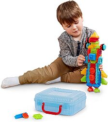 Bristle Blocks Building Toys - Construction - 50 Pieces 3081Mtz - 3