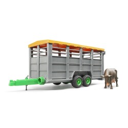 Bruder Animal Transport Trailer & Cow Br02227 - 2