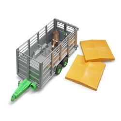 Bruder Animal Transport Trailer & Cow Br02227 - 4