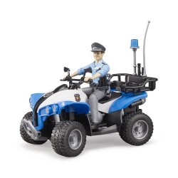 Bruder Atv Police Vehicle & Female Police Officer & Accessories Br63010 - 1