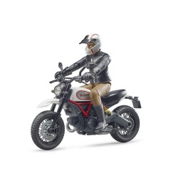 Bruder Ducati Scrambler Desert Motorcycle And Rider Br63051 - 2