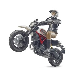 Bruder Ducati Scrambler Desert Motorcycle And Rider Br63051 - 4