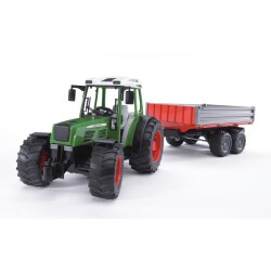 Bruder Fendt 209 S Tractor & Red Trailer Br02104 - 1