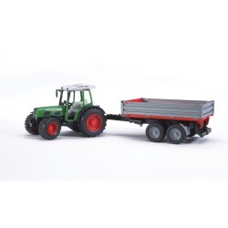 Bruder Fendt 209 S Tractor & Red Trailer Br02104 - 2