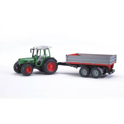 Bruder Fendt 209 S Tractor & Red Trailer Br02104 - 2
