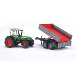 Bruder Fendt 209 S Tractor & Red Trailer Br02104 - 4
