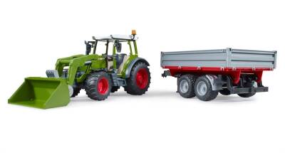 Bruder Fendt Verio 211 Tractor & Trailer With Loader Br02182 - 5