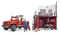 Bruder Fire Station & Land Rover Fire Truck Br62701 - 5