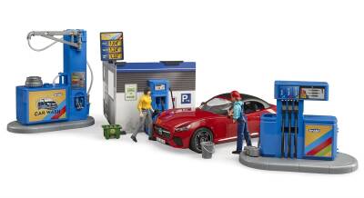 Bruder Gas Station And Car Wash Br62111 - 7
