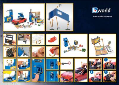 Bruder Gas Station And Car Wash Br62111 - 8