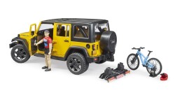 Bruder Jeep W. Rubicon & Bicycle And Driver Br02543 - 5