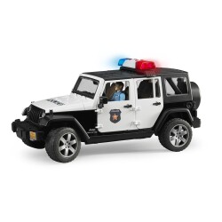 Bruder Jeep Wranger U.R. Police Vehicle And Officer Br02526 - 1