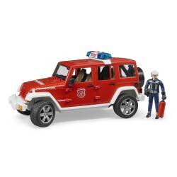 Bruder Jeep Wrangler Rubicon Fire Truck And Firefighter Br02528 - 6