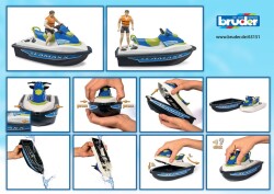 Bruder Jet-Ski And Driver Br63151 - 5