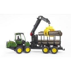 Bruder John Deere 1210E Log Loading And Transport Vehicle Br02133 - 5