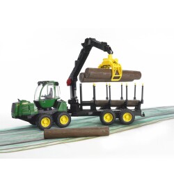 Bruder John Deere 1210E Log Loading And Transport Vehicle Br02133 - 4