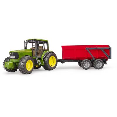 Bruder John Deere 6920 Tractor + Red Trailer Br02057 - 3