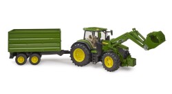 Bruder John Deere 7R 350 Tractor With Loader And Trailer Br03155 - 2