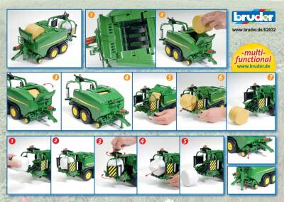 Bruder John Deere C441R Baler Br02032 - 6