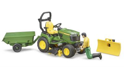 Bruder John Deere Lawn Mower Tractor And Gardener Br62104 - 6
