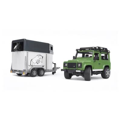 Bruder Land Rover Off-Road Vehicle & Horse Transport Vehicle Br02592 - 1