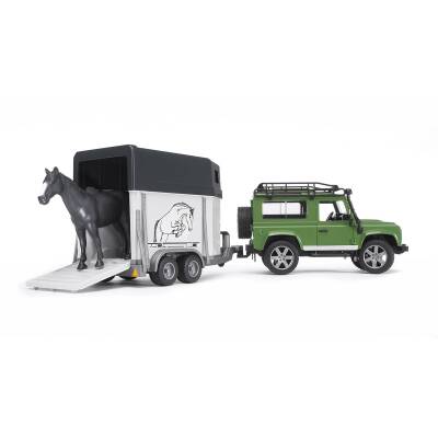 Bruder Land Rover Off-Road Vehicle & Horse Transport Vehicle Br02592 - 2