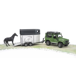 Bruder Land Rover Off-Road Vehicle & Horse Transport Vehicle Br02592 - 3