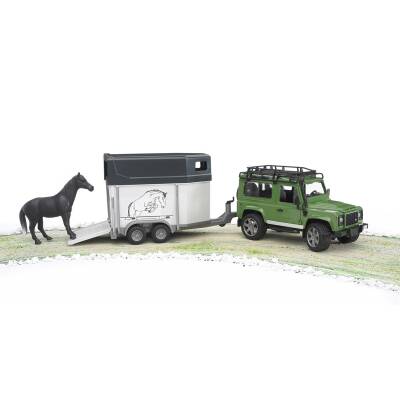 Bruder Land Rover Off-Road Vehicle & Horse Transport Vehicle Br02592 - 3