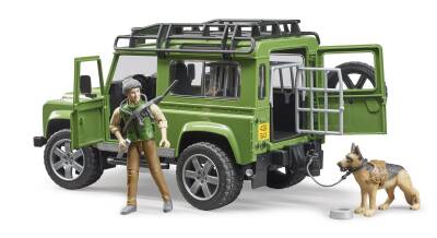 Bruder Land Rover Off-Road Vehicle & Hunting And Hunting Dog Br02587 - 4