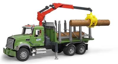 Bruder Mack Granite Log Carrier Truck Br02824 - 3