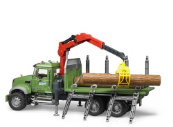 Bruder Mack Granite Log Carrier Truck Br02824 - 4