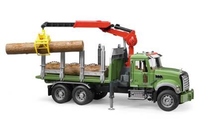Bruder Mack Granite Log Carrier Truck Br02824 - 5