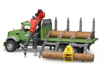 Bruder Mack Granite Log Carrier Truck Br02824 - 8