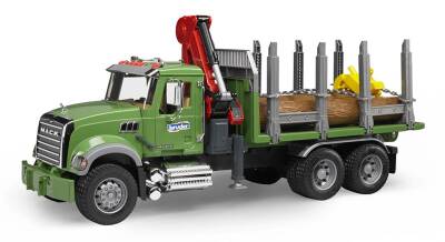 Bruder Mack Granite Log Carrier Truck Br02824 - 9