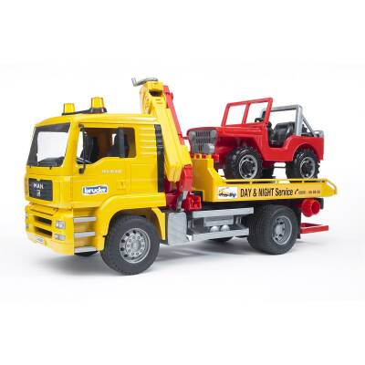 Bruder Man Car Towing & Jeep Br02750 - 2