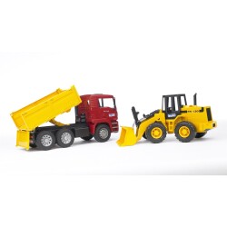 Bruder Man Dump Truck And Fr 130 Excavator Br02752 - 2