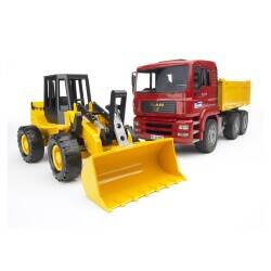 Bruder Man Dump Truck And Fr 130 Excavator Br02752 - 4