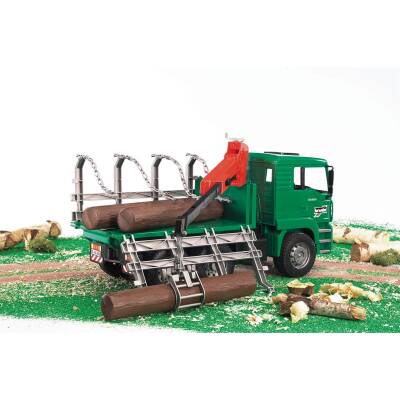 Bruder Man Log Carrier Truck Br02769 - 2
