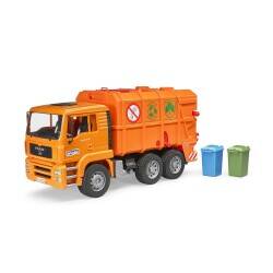 Bruder Man Tga Garbage Truck (Orange) Br02760 - 4
