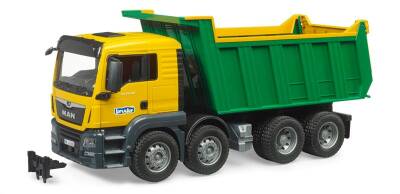 Bruder Man Tgs Dump Truck (Yellow-Green) Br03766 - 2