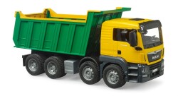 Bruder Man Tgs Dump Truck (Yellow-Green) Br03766 - 1